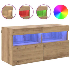 vidaXL TV Wall Cabinet 80 x 30 x 40 cm Artisan Oak Engineered Wood 4