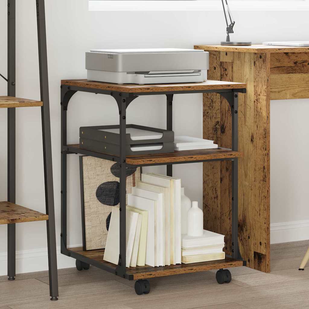 vidaXL Printer Stand Old Wood 43 x 48 x 64 cm Engineered Wood 1