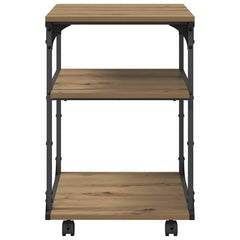 vidaXL Printer Stand Artisan Oak 43 x 48 x 64 cm Engineered Wood 6