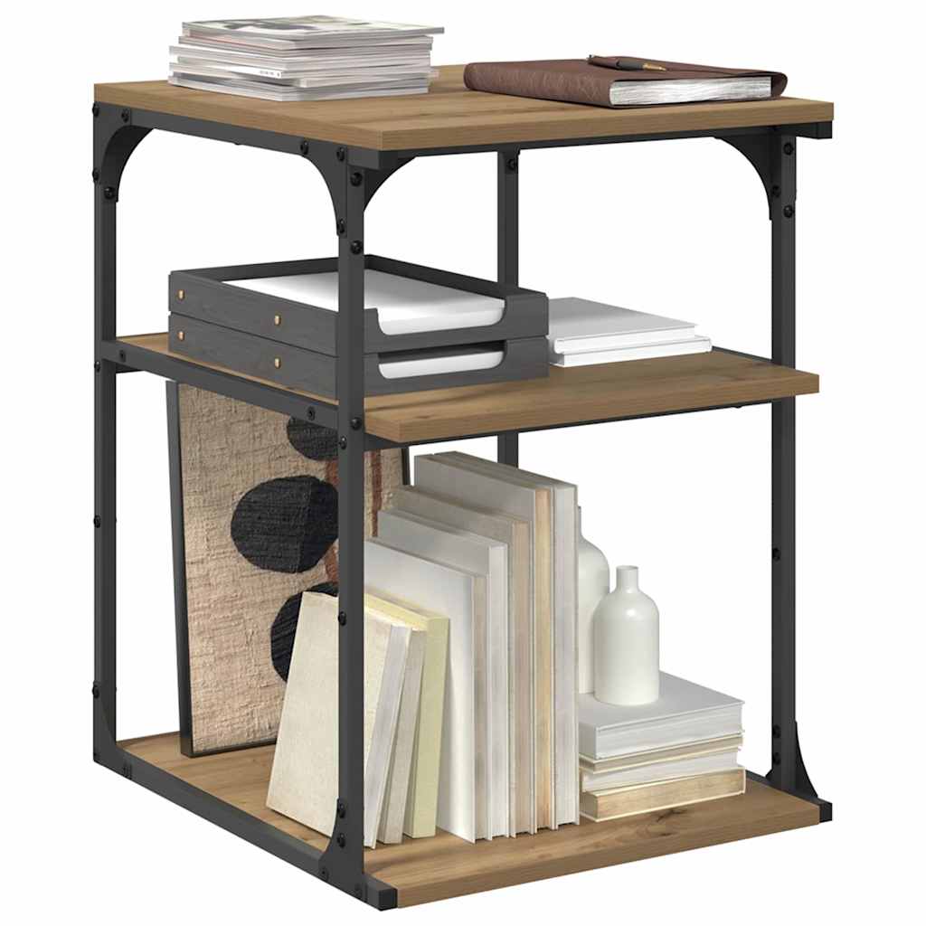 vidaXL Printer Stand Artisan Oak 43 x 48 x 64 cm Engineered Wood 4