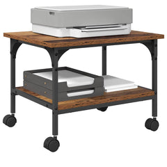 vidaXL Printer Stand Old Wood 50 x 40 x 38 cm Engineered Wood 3