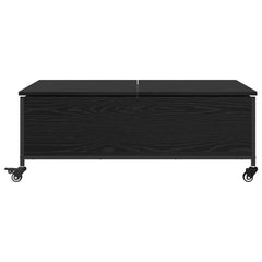 vidaXL Coffee Table Black Oak 91 x 55 x 32 cm Engineered Wood 6