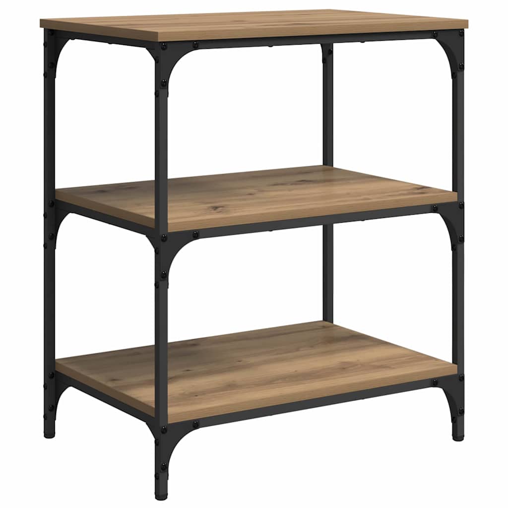Kitchen Trolley 60 x 41 x 76 cm Engineered Wood Artisan oak