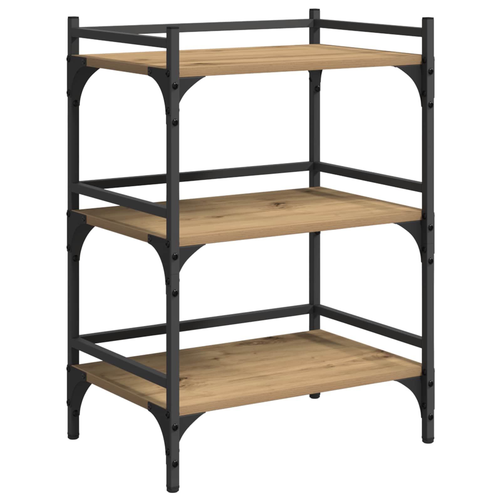 vidaXL Kitchen Trolley Artisan Oak 50 x 35 x 75.5 cm Engineered Wood 5
