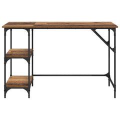 vidaXL Desk Old Wood 120 x 50 x 75 cm Engineered Wood 5
