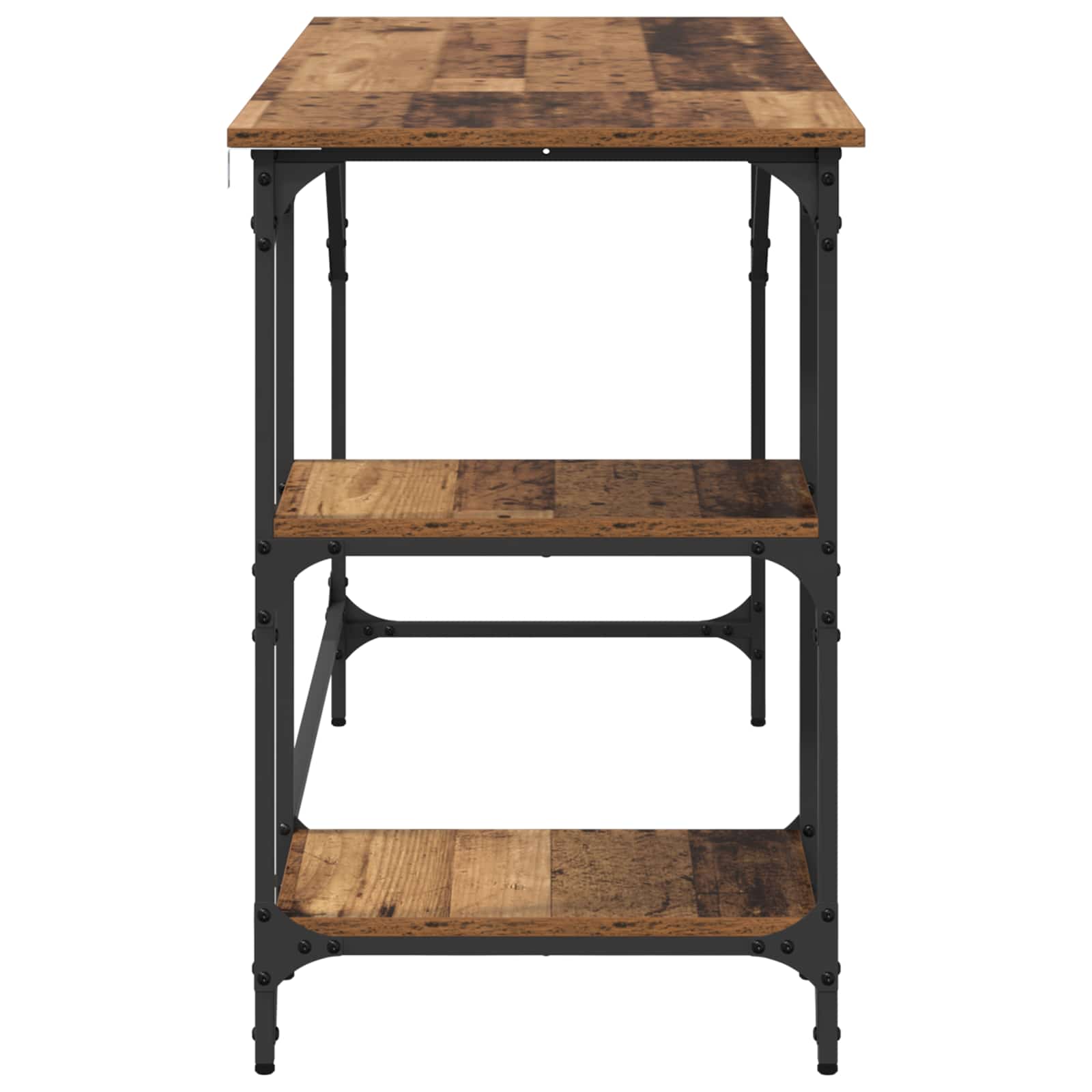 vidaXL Desk Old Wood 120 x 50 x 75 cm Engineered Wood 6