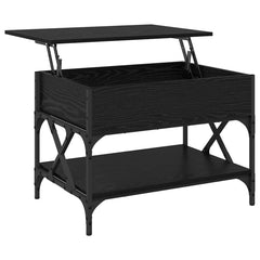 vidaXL Coffee Table Black Oak 70x50x50cm Engineered Wood 5