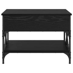 vidaXL Coffee Table Black Oak 70x50x50cm Engineered Wood 6