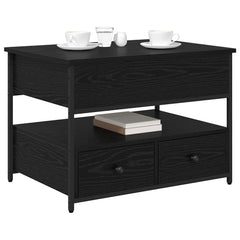 vidaXL Coffee Table Black Oak 70 x 50 x 54.5 cm Engineered Wood 3