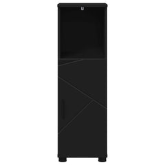 vidaXL Bathroom Cabinet Black 30 x 35 x 95 cm Engineered wood, Metal 6