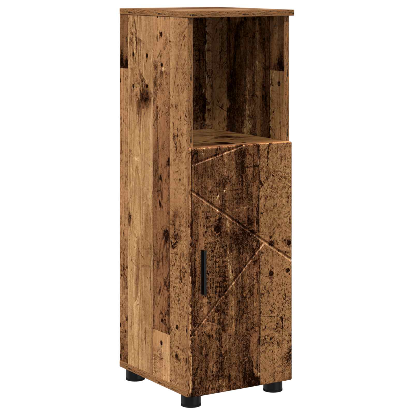 vidaXL Bathroom Cabinet Old Wood 30 x 35 x 95 cm 2