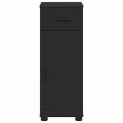 vidaXL Bathroom Cabinet Black 30 x 35 x 80 cm Engineered wood, Metal 6