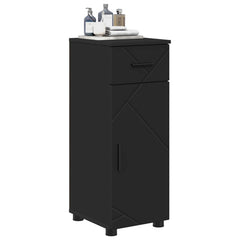vidaXL Bathroom Cabinet Black 30 x 35 x 80 cm Engineered wood, Metal 3