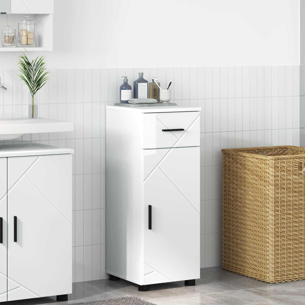 vidaXL Bathroom Cabinet 30 x 35 x 80 cm