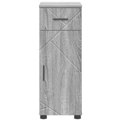 vidaXL Bathroom Cabinet Grey Sonoma 30 x 35 x 80 cm 6