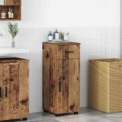 Bathroom Cabinet in Old Wood