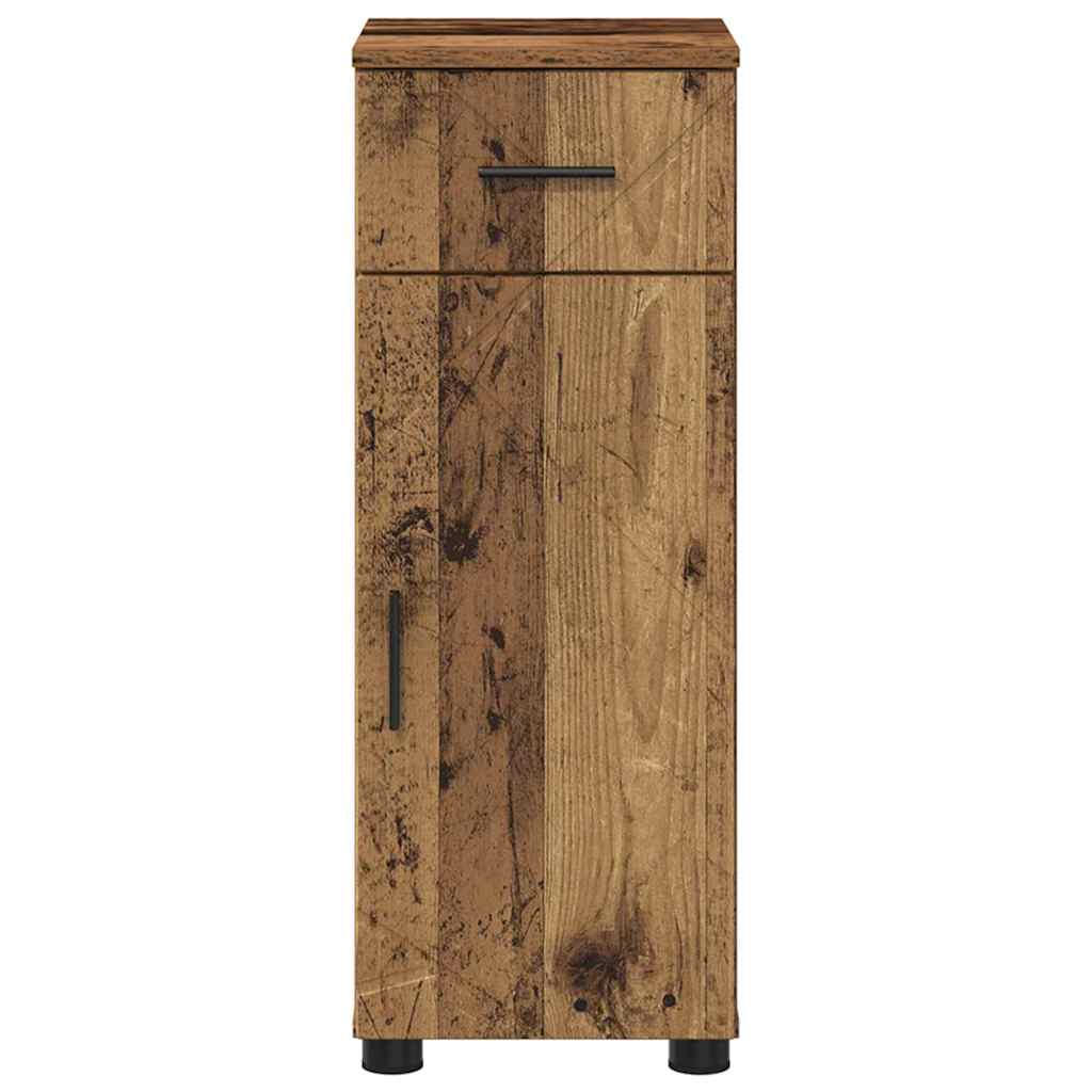 vidaXL Bathroom Cabinet Old Wood 30 x 35 x 80 cm 6