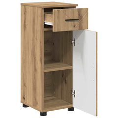 vidaXL Bathroom Cabinet Artisan Oak 30 x 35 x 80 cm 5