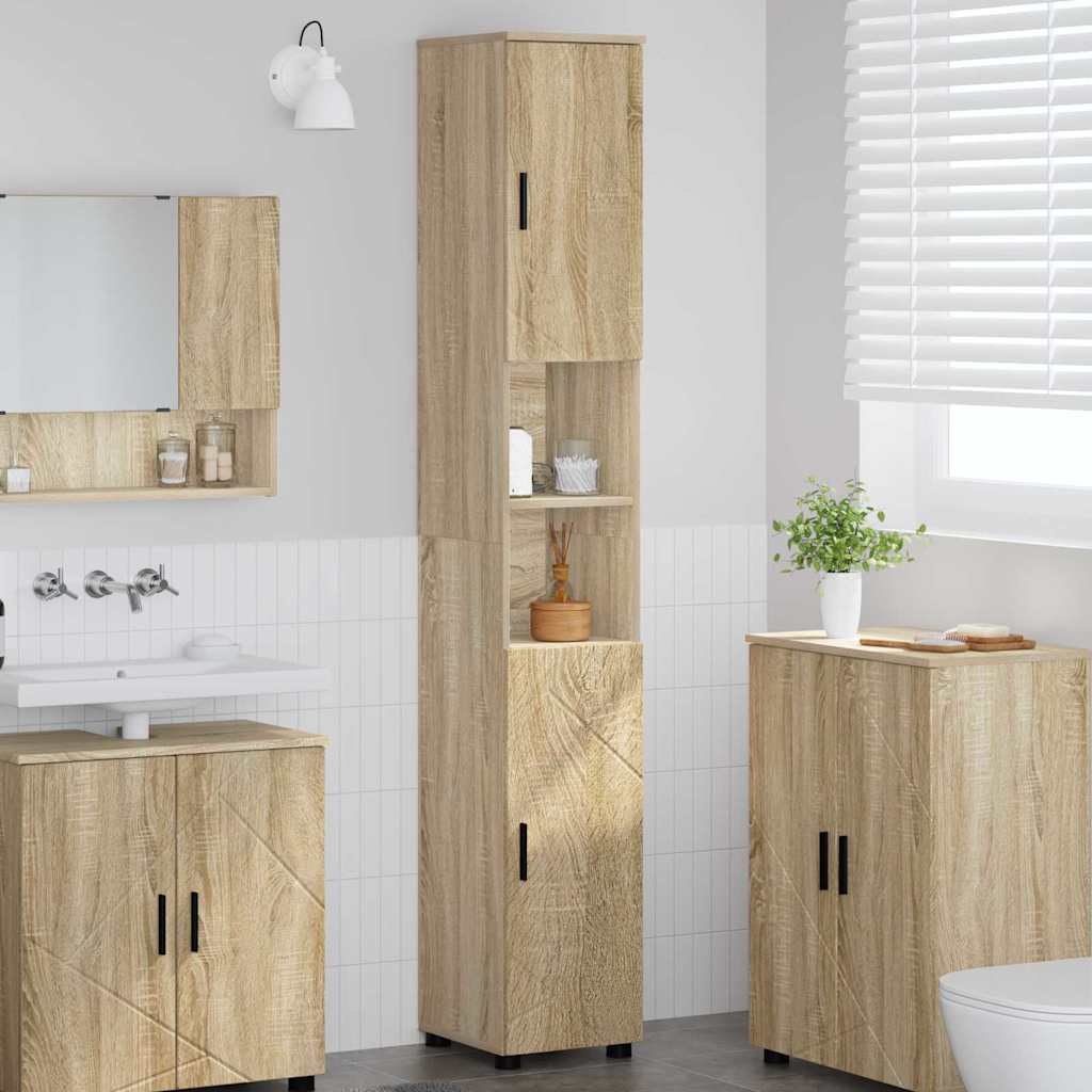 Bathroom Cabinet 30 x 35 x 192 cm Sonoma oak