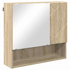 vidaXL Mirror Cabinet Sonoma Oak 59 x 17 x 55 cm Engineered Wood 2