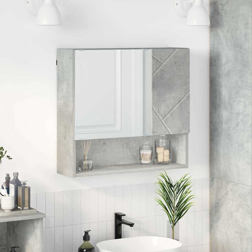vidaXL Mirror Cabinet 59 x 17 x 55 cm Engineered Wood