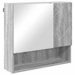 vidaXL Mirror Cabinet Grey Sonoma 59 x 17 x 55 cm Engineered Wood 2