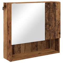 vidaXL Mirror Cabinet Old Wood 59 x 17 x 55 cm Engineered Wood 2