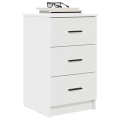 vidaXL Bedside Cabinet White 38 x 38 x 66 cm Engineered wood 3
