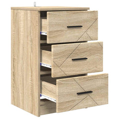 vidaXL Bedside Cabinet Sonoma oak 38 x 38 x 66 cm Engineered wood 5