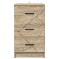 vidaXL Bedside Cabinet Sonoma oak 38 x 38 x 66 cm Engineered wood 6