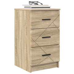 vidaXL Bedside Cabinet Sonoma oak 38 x 38 x 66 cm Engineered wood 3