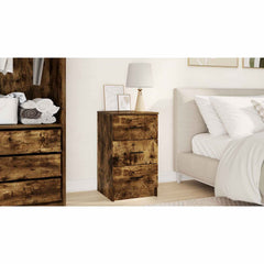 vidaXL Bedside Cabinet Smoked oak 38 x 38 x 66 cm Engineered wood 2