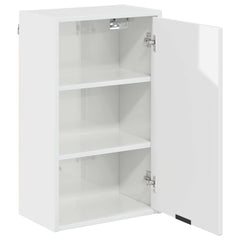 vidaXL Bathroom Cabinet High Gloss White 39 x 23.5 x 65 cm 5