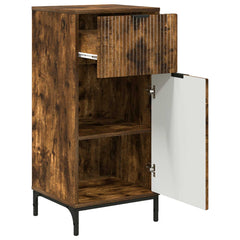 vidaXL Bathroom Cabinet Smoked Oak 39.5 x 36 x 88 cm 5