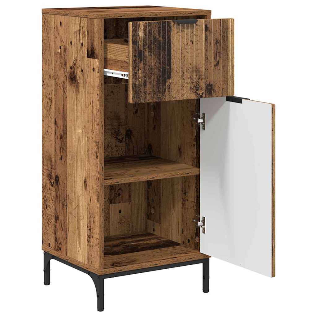 vidaXL Bathroom Cabinet Old Wood 39.5 x 36 x 88 cm 5