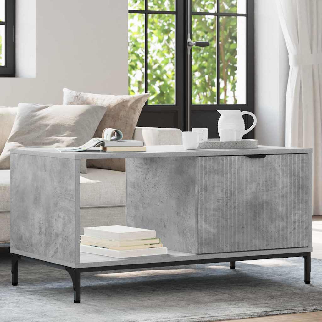 Coffee Table 90 x 49 x 46 cm Engineered Wood Concrete grey