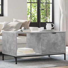 Coffee Table 90 x 49 x 46 cm Engineered Wood Concrete grey