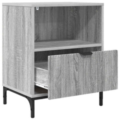 vidaXL Bedside Cabinet 2 pcs Grey sonoma 49 x 36 x 61 cm 5