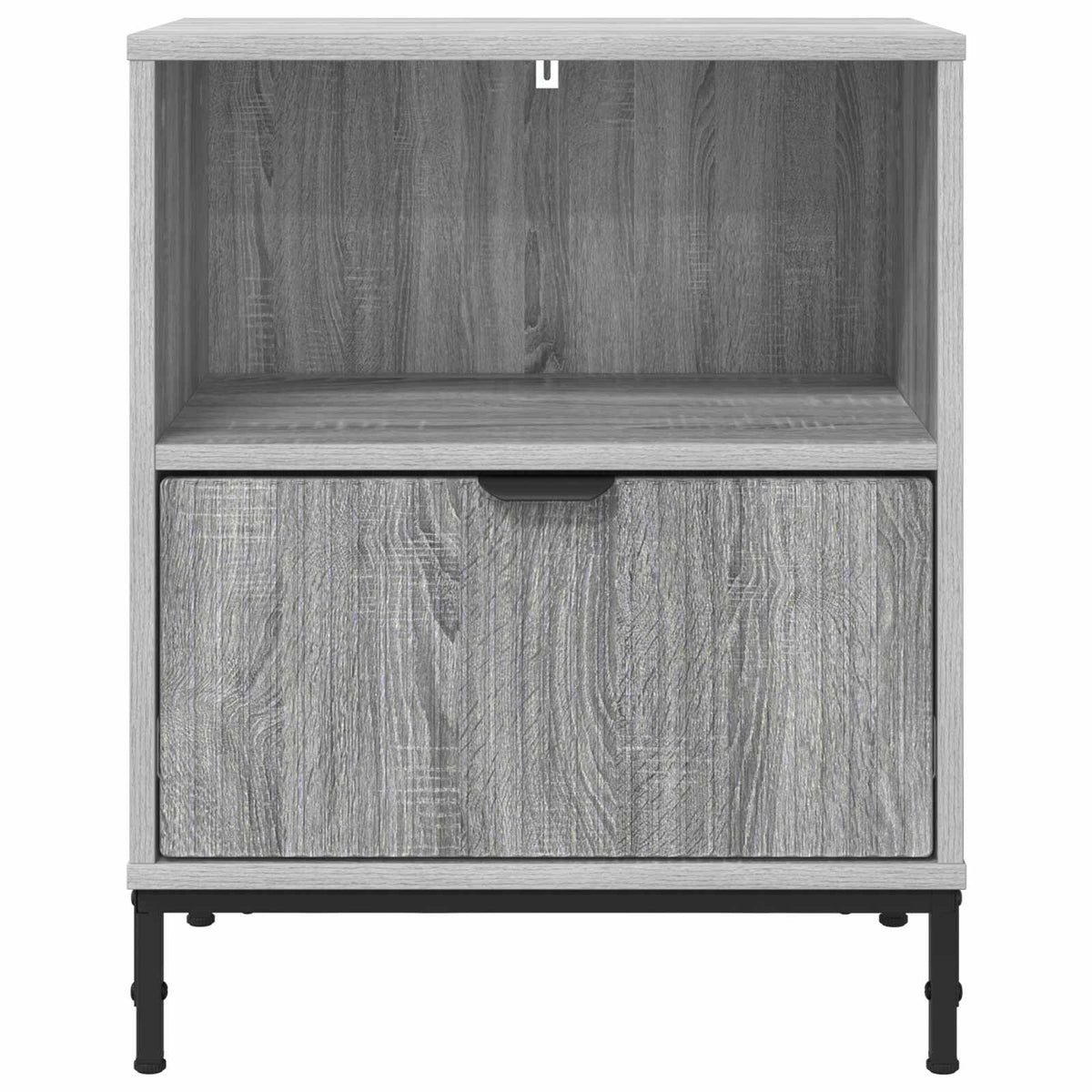 vidaXL Bedside Cabinet 2 pcs Grey sonoma 49 x 36 x 61 cm 6