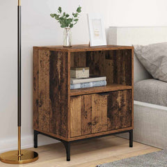 vidaXL Bedside Cabinet 2 pcs Old wood 49 x 36 x 61 cm Engineered wood 4