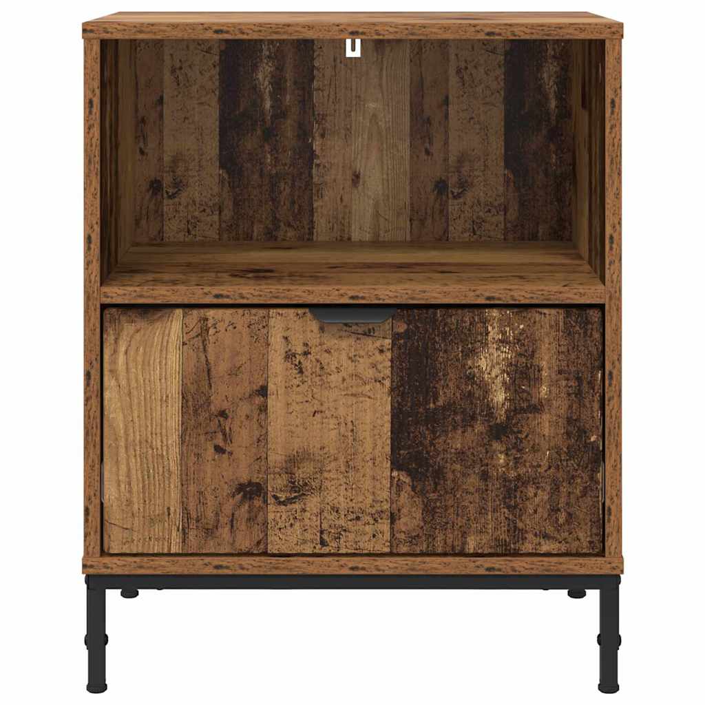 vidaXL Bedside Cabinet 2 pcs Old wood 49 x 36 x 61 cm Engineered wood 6