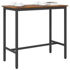 vidaXL Table Old Wood 100 x 50 x 90.5 cm Engineered Wood and Steel 3