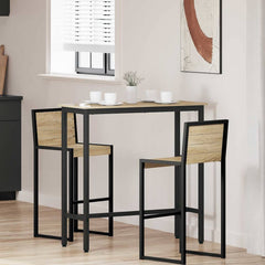 vidaXL Table Engineered Wood and Steel