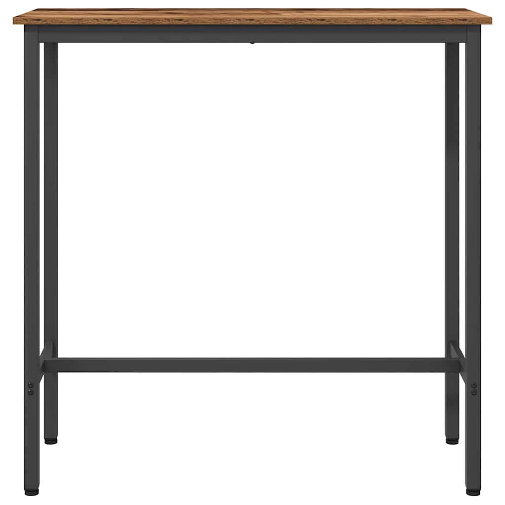 vidaXL Table Old Wood 100 x 40 x 100.5 cm Engineered Wood and Steel 5