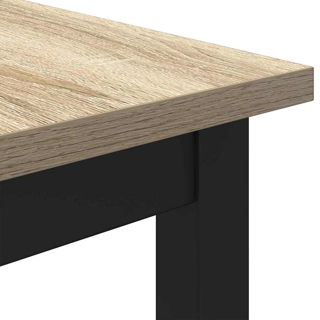 vidaXL Table Sonoma Oak 100 x 50 x 76.5 cm Engineered Wood and Steel 5