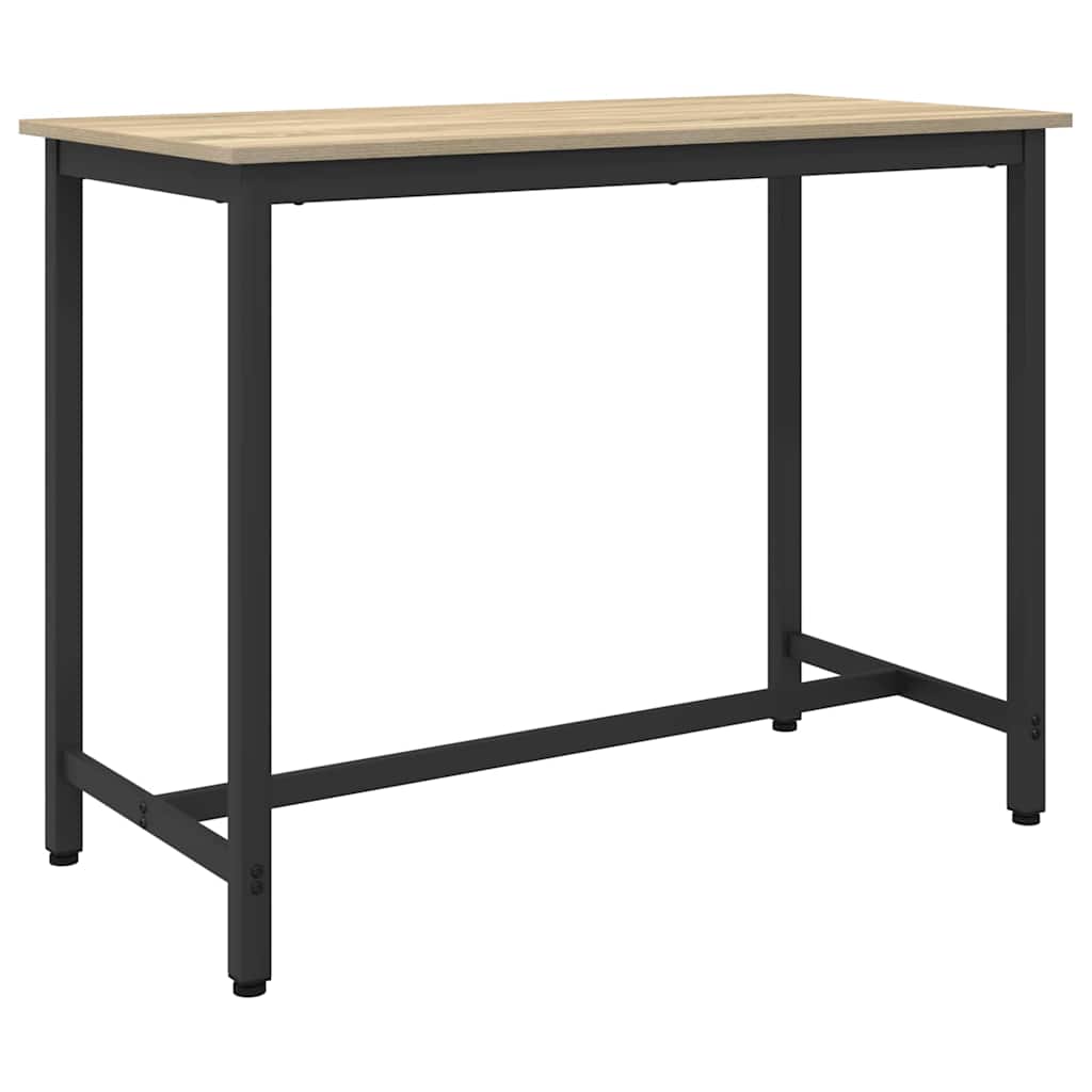 Table Engineered Wood and Steel in Sonoma Oak