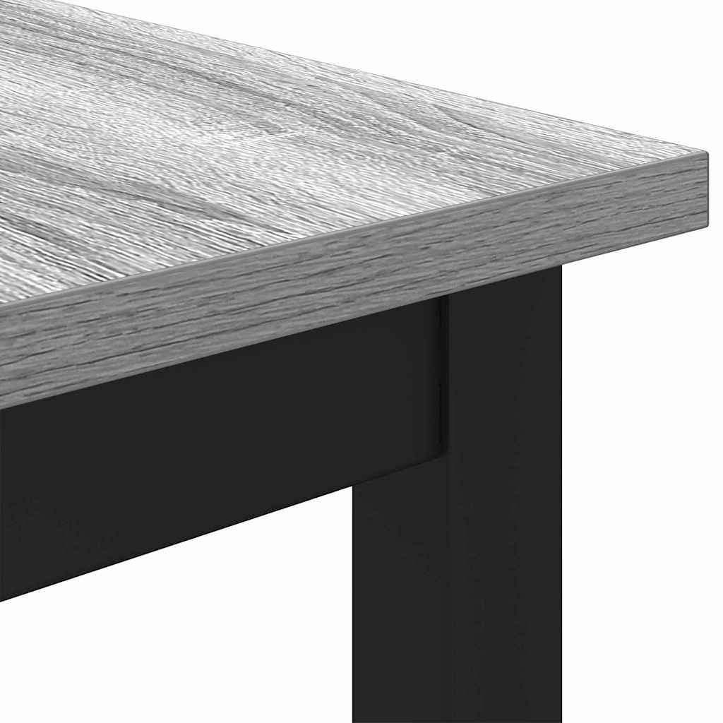 vidaXL Table Grey Sonoma 100 x 50 x 76.5 cm Engineered Wood and Steel 5
