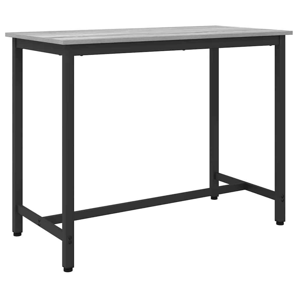 vidaXL Table Grey Sonoma 100 x 50 x 76.5 cm Engineered Wood and Steel 1