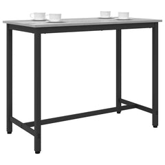 vidaXL Table Grey Sonoma 100 x 50 x 76.5 cm Engineered Wood and Steel 2