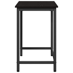 vidaXL Table Black Oak 100 x 50 x 76.5 cm Engineered Wood and Steel 6